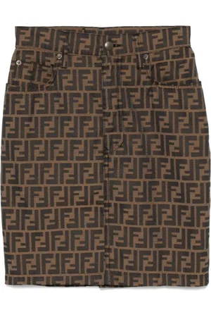 Fendi Zucca nederdel fra 1990-2000
