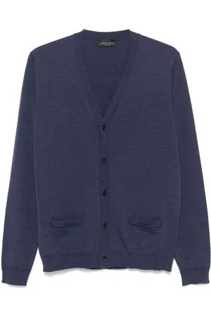 Roberto Collina Cardigan i merinould