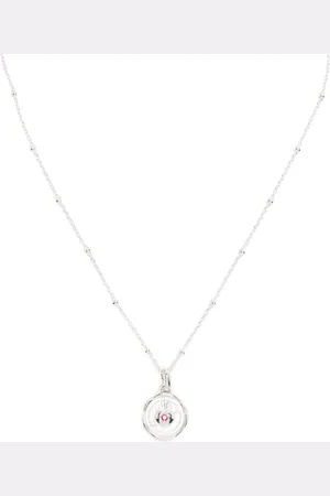 Dower and Hall Flaming Heart Talisman sølvhalskæde