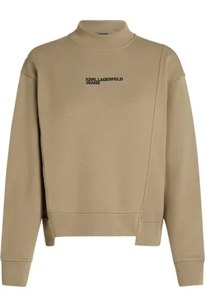 Karl Lagerfeld Asymmetrisk sweatshirt med høj hals