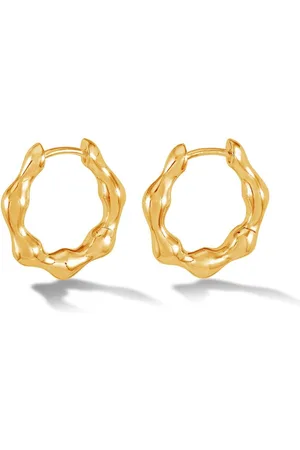Dower and Hall Hinged Huggie hoop-øreringe
