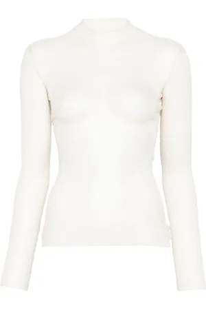 MUGLER Gennemsigtig sweater
