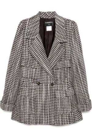 CHANEL Dobbeltradet jakke i tweed fra 2001