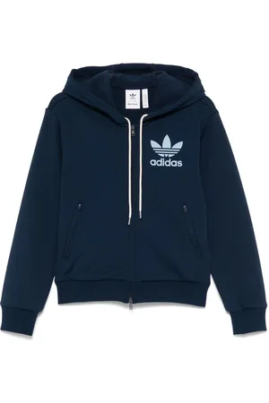 adidas X Wales Bonner hættetrøje med logo og flock-tekstur