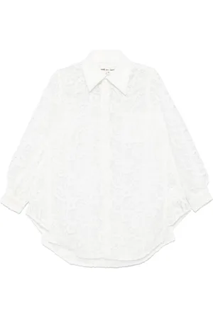 Comme des Garçons Skjorte med guipureblonde