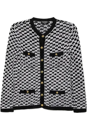 CHANEL Cardigan med tekstureret finish fra 1990-2000