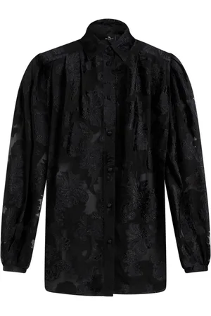 Etro Skjorte i chiffon med fil-coupé-effekt