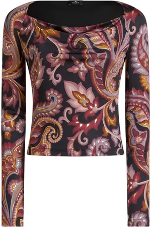 Etro Top i jersey med tryk