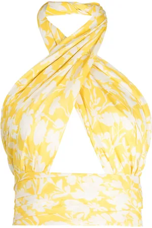 Bambah Catania croptop med blomstertryk
