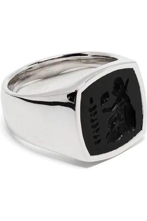 TOM WOOD Onyx-udsmykket Athena ring