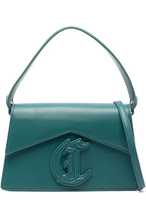 Roberto Cavalli Tote med logo-applikation