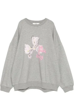 B+AB Sweatshirt med grafisk tryk