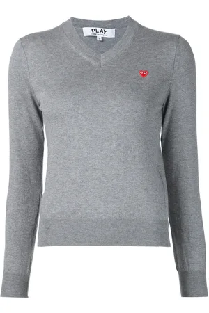 Comme des Garçons Mini heart v-neck jumper