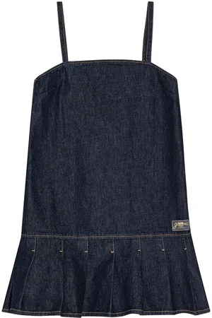 Ganni Kort kjole i denim