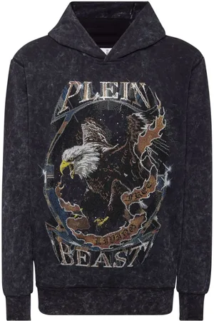 Philipp Plein Logo-udsmykket hættetrøje
