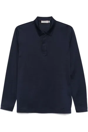 CANALI Polo i let jersey