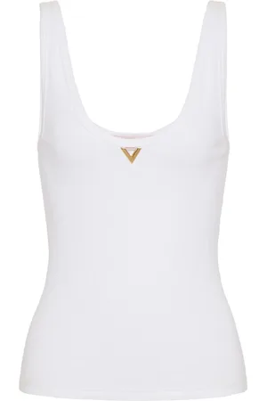 VALENTINO GARAVANI Ribbet VGold tanktop
