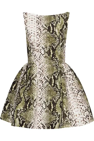 Oscar de la Renta Snake faille-kjole