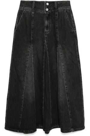 B+AB Denimnederdel med svaj