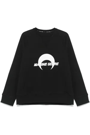 Marine Serre Sweatshirt i fleece med logotryk