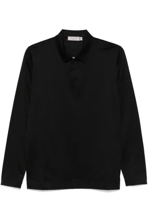 CANALI Polo i let jersey
