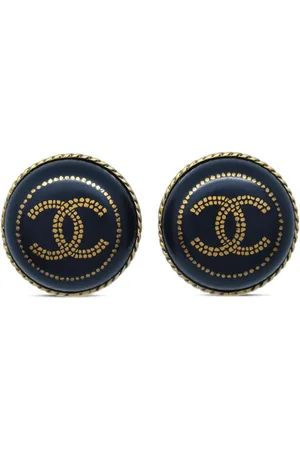 CHANEL CC-knap-øreclips fra 2000