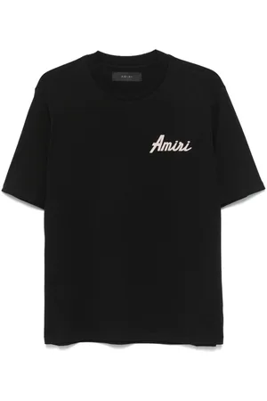 AMIRI T-shirt med logo med flock-tekstur