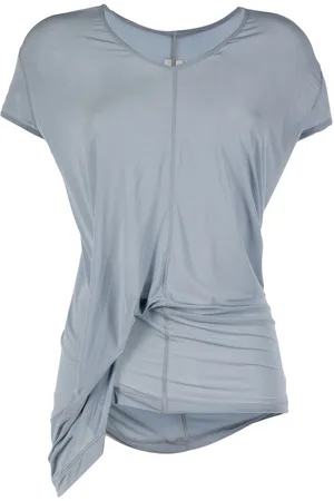 Rick Owens T-shirt med samleeffekt