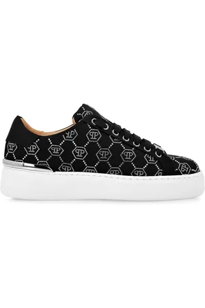 Philipp Plein Sneakers med rhinstenudsmykning