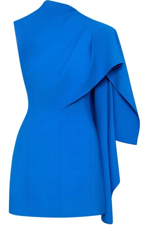 Oscar de la Renta Kappe-kjole med én skulder