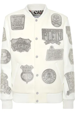 Philipp Plein Crystal College bomberjakke
