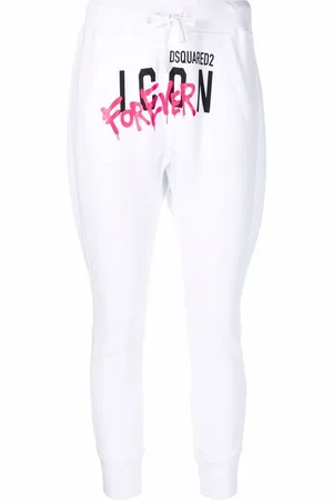 Dsquared2 Højtaljede bukser med logotryk