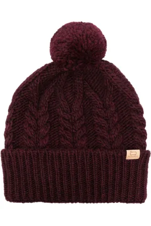 Woolrich Hue med pompon-detalje og logo