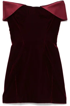 MUGLER Kort kjole i velour