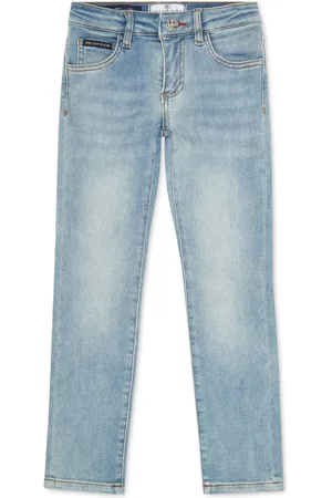 Philipp Plein Jeans med fem lommer, lige pasform og logomærke