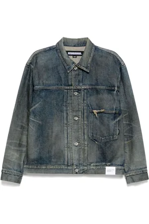NEIGHBORHOOD Denimjakke med vasket effekt