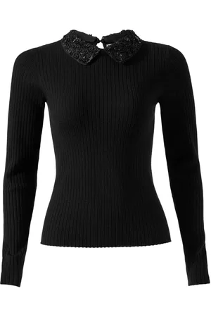 Carolina Herrera Broderet strikket top