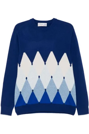 BALLANTYNE Argyle-intarsiastrikket sweater