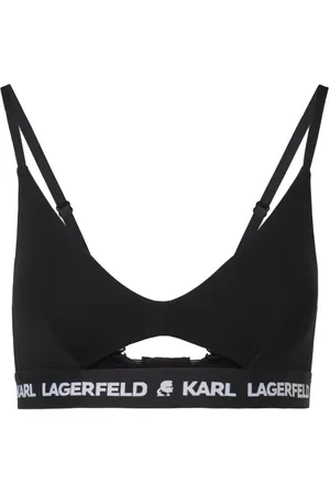 Karl Lagerfeld Bh med logobånd og huldetalje