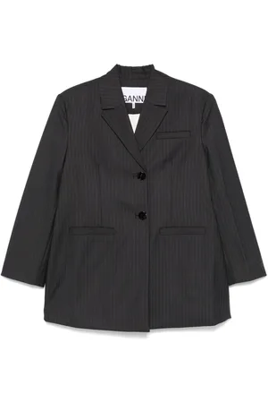 Ganni Nålestribet blazer