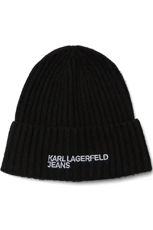 Karl Lagerfeld Ribbet hue med logobroderi