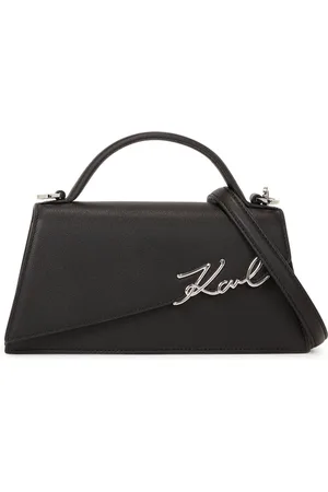 Karl Lagerfeld Signature Slim tote i læder