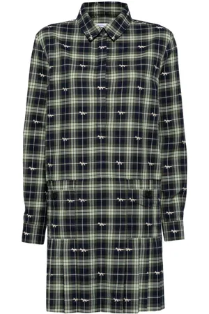 Maison Kitsuné Shrunken skjortekjole