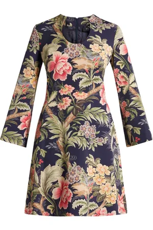 Etro Kort kjole med blomstertryk