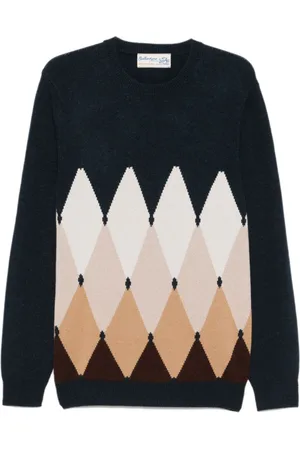 BALLANTYNE Argyle-intarsiastrikket sweater