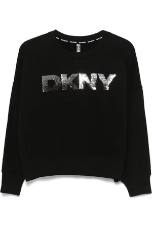 DKNY Sweatshirt med pailletter og logo