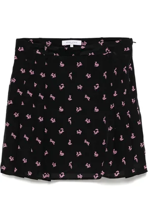 Maison Kitsuné Kort nederdel med plisseringer
