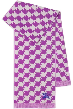 Burberry Tørklæde med houndstooth-mønster