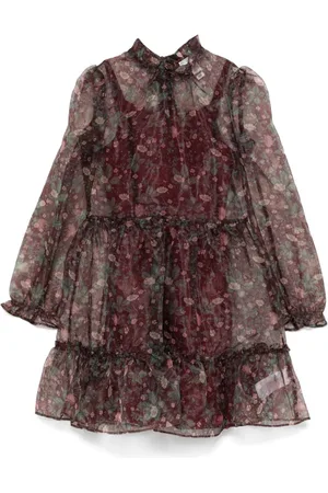 Ralph Lauren Kort blomstret organza-kjole
