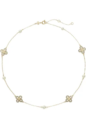Tory Burch Kira Clover perlehalskæde